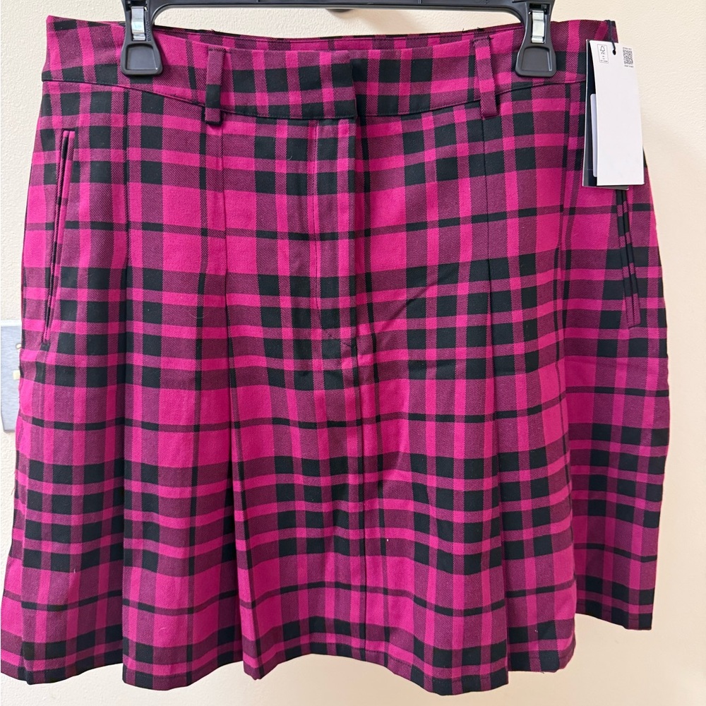 NWT - PIOMBO Plaid Mini Skirt